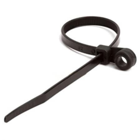 Cmple Cable Tie, 8 in L, Black, Nylon, 40 lb Strength, 100 PK 218-N